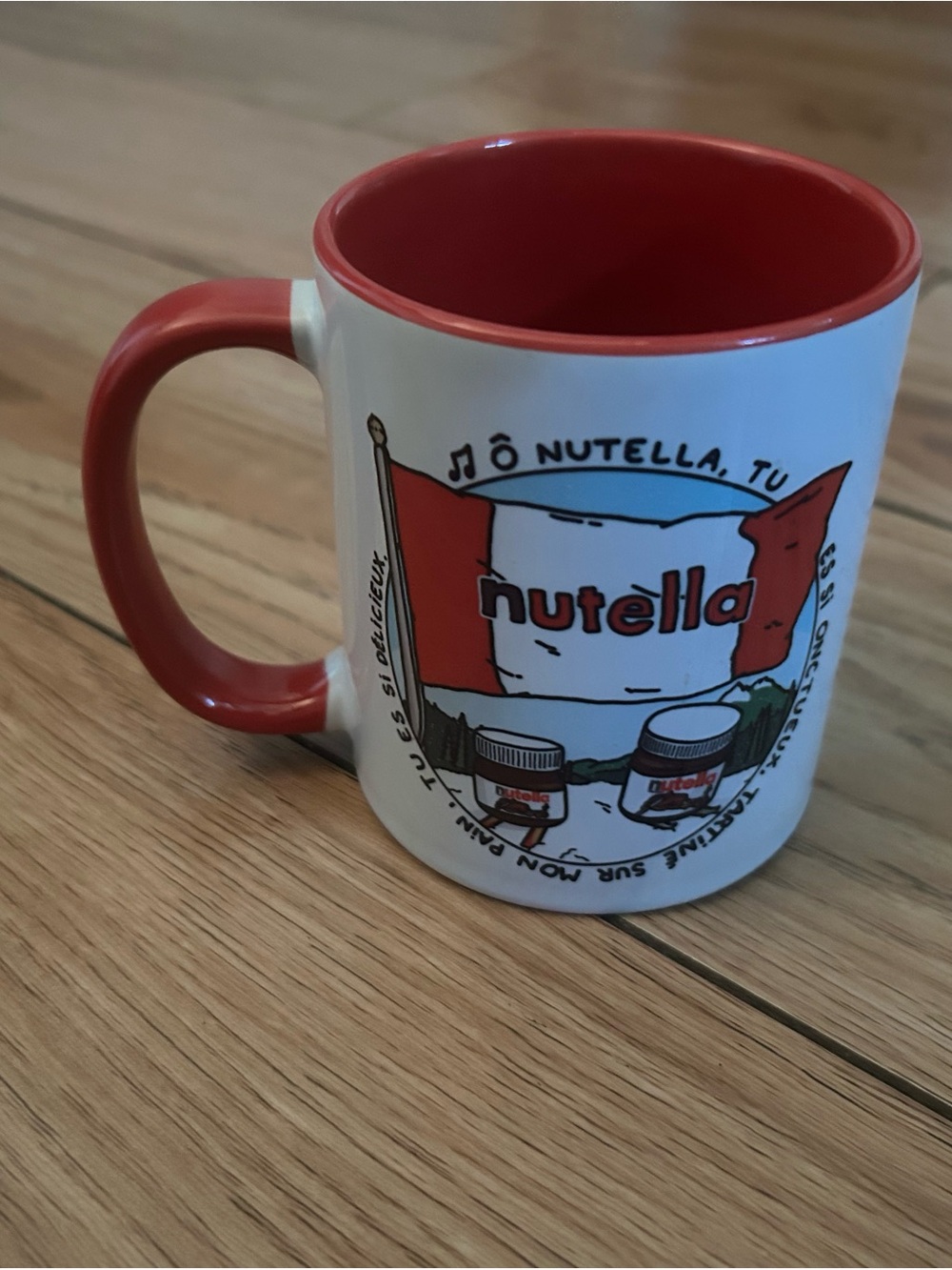 Nutella Red & White Logo Mug❤️